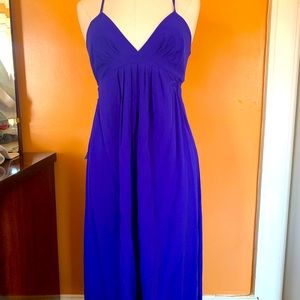 Aritzia - Wilfred Cosimo dress in Wild Indigo.